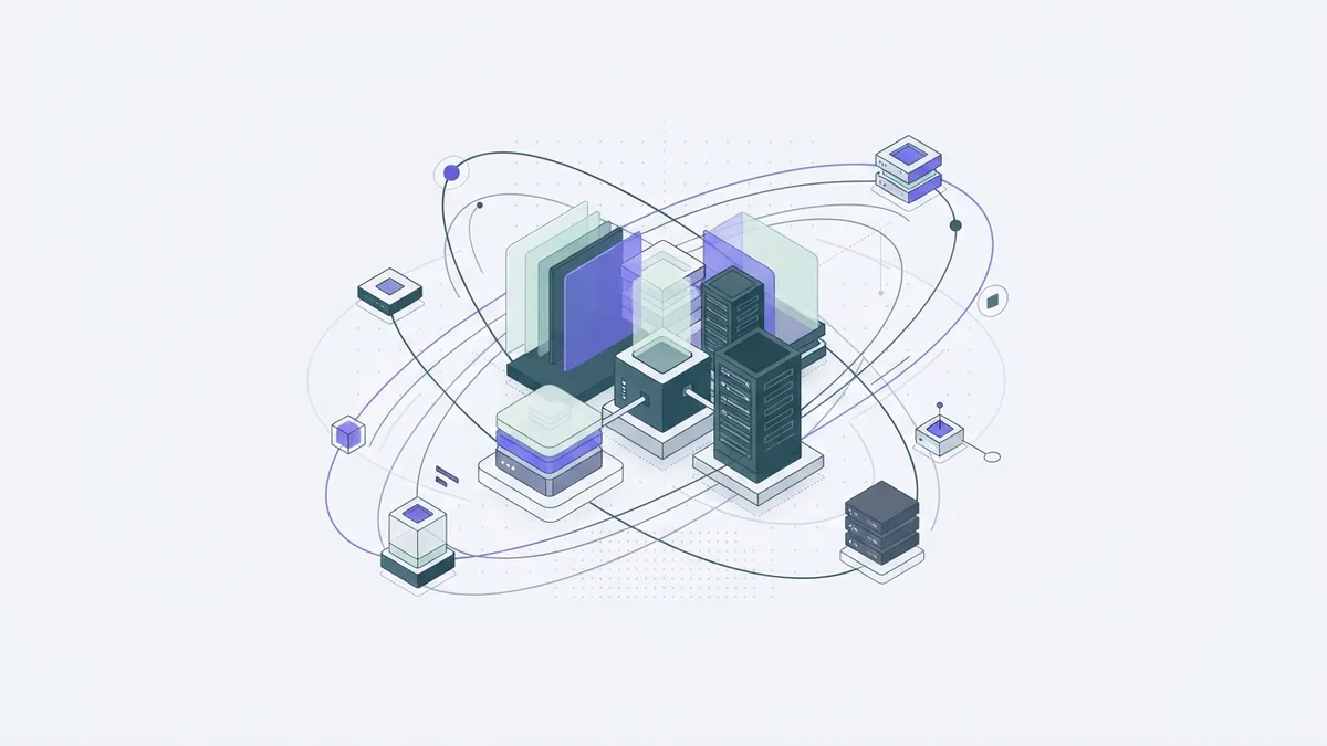 Dense modular compute blocks linked by cooling paths in an abstract data center structure