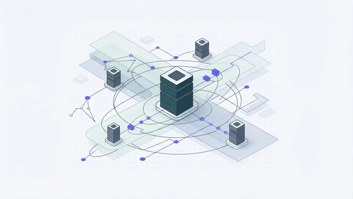 Expanding modular compute towers connected by clean data paths in a light abstract design