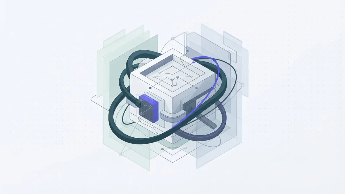 Power and cooling systems for AI Abstract compute block surrounded by cooling loops and flowing power paths