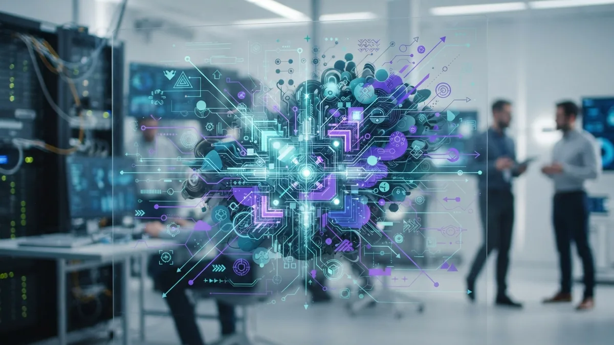 AI language, embedding, and diffusion model concepts shown as linked forms