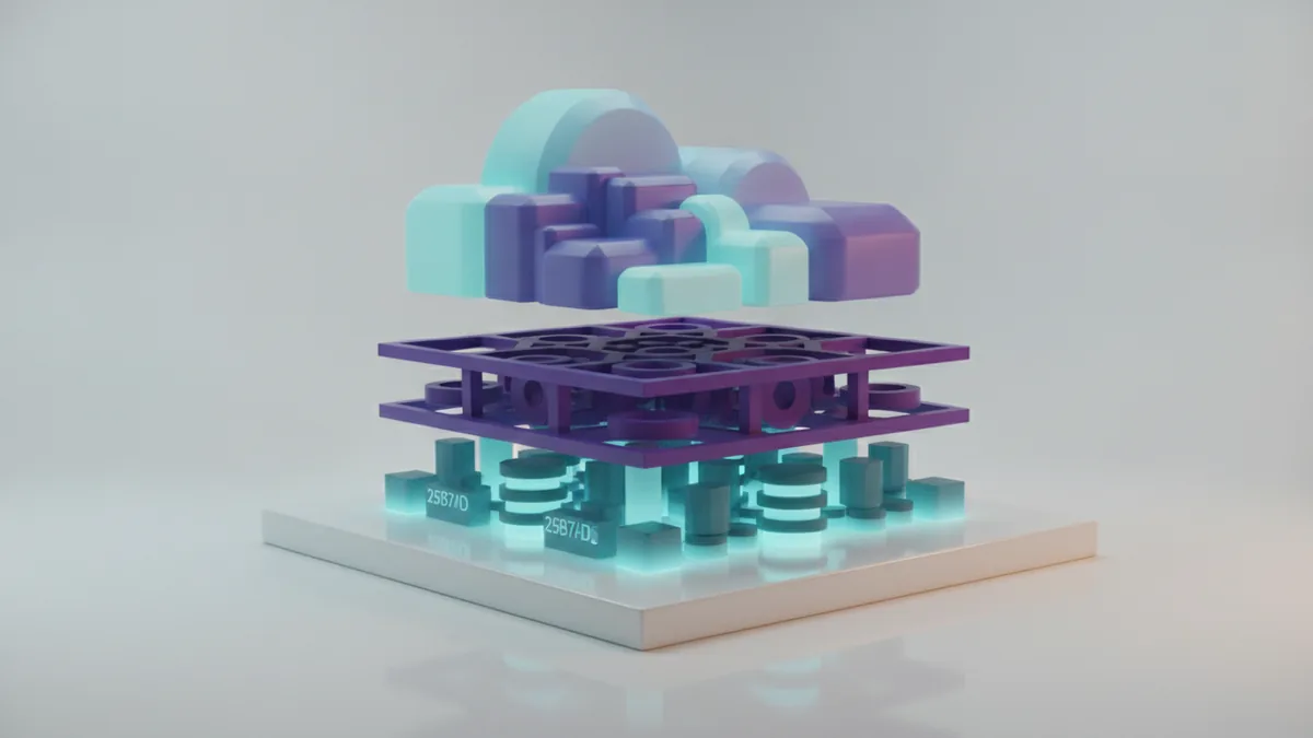 Layers of cloud service models Cloud service models shown as layered computing resources in a modern data center