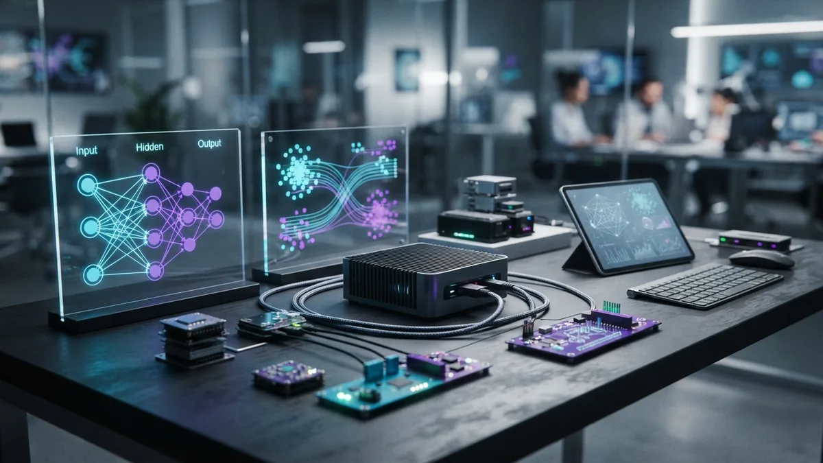 Open model training setup with data sets and computing hardware