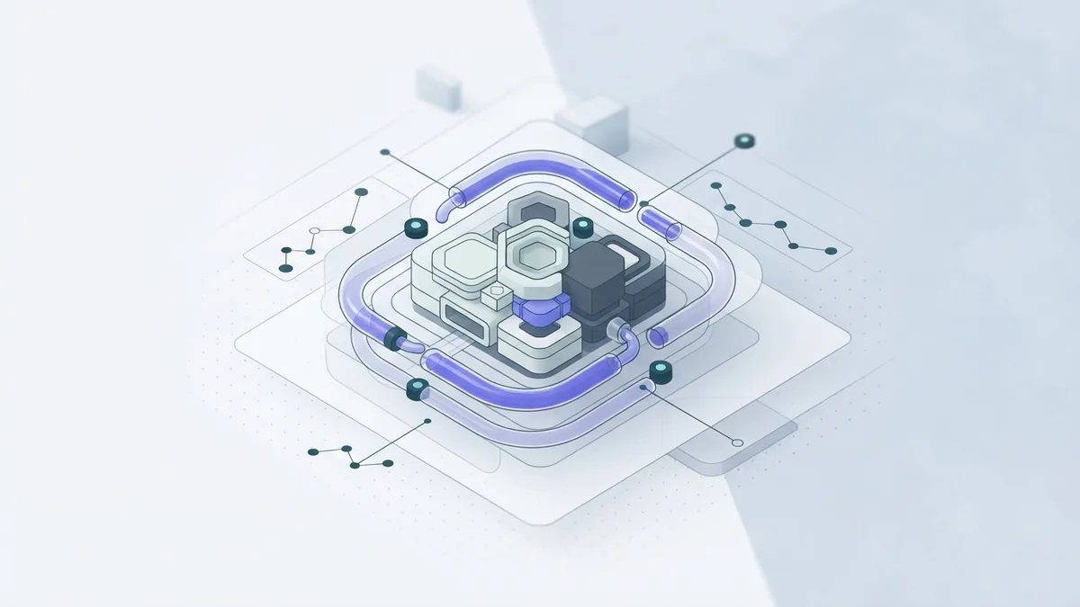 Abstract liquid cooling system around dense AI compute hardware