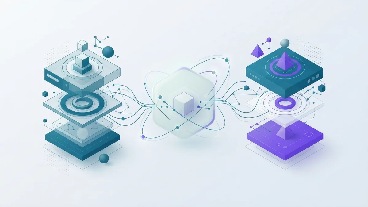 AI chatbot conversation flow Abstract chatbot conversation flow with secure data links and layered AI forms