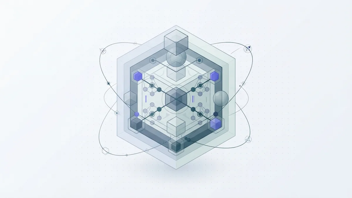 Abstract secure data layers representing ethical AI use in property work