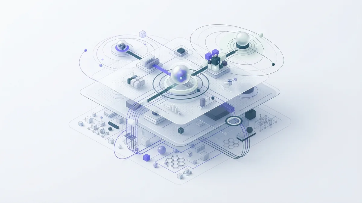 Abstract layered data model with highlighted nodes for finding patterns in spreadsheets