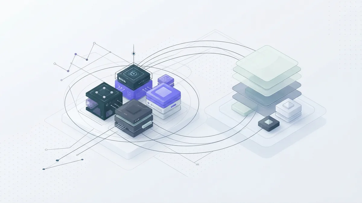 Abstract GPU cluster linked to fast storage through layered data paths
